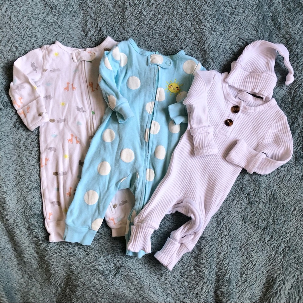 Carter's Kids One Pieces - Blue, White, Multicolor